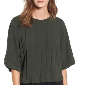 All In Favor Dolman Sleeve Rib Top